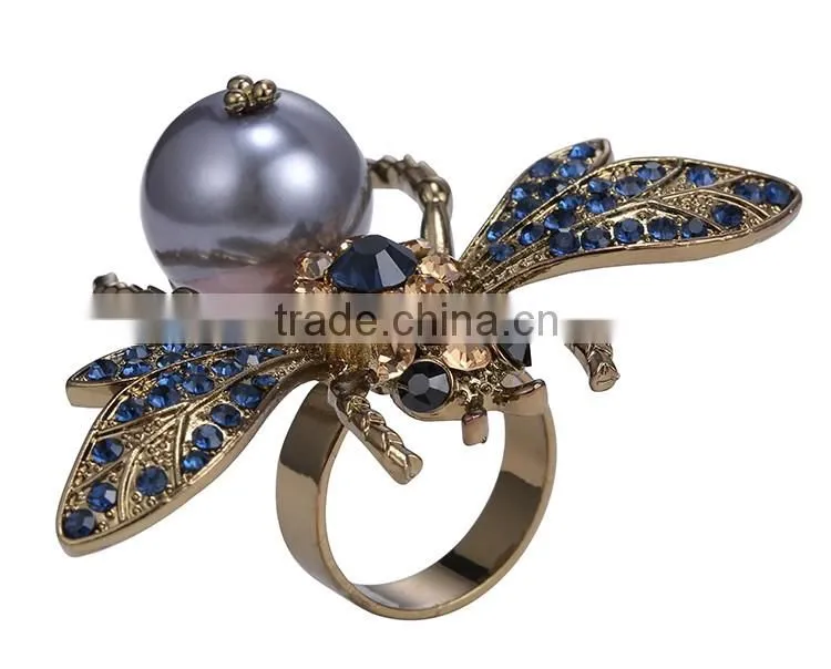 rings jewelry golden ong bee accessory men's ring made in china