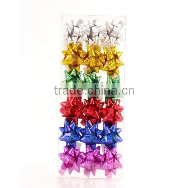New design hot sale decoration flower star gift ribbon star bow