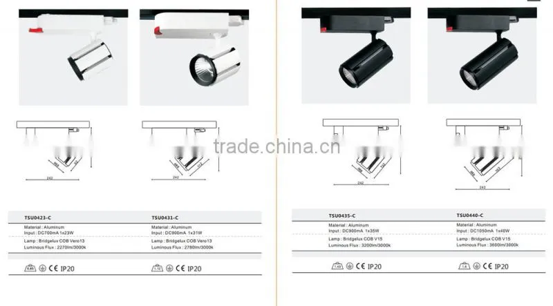 Fashion cob 30w led track lamp