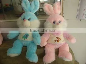 Plush Rabbit Toy, Stuffed Hare, Brown Bunny