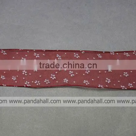 Printed Organza Ribbon Costume Accessories(ORIB-Q002-1)