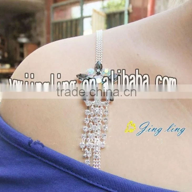 2012 hot rhinestone bra strap