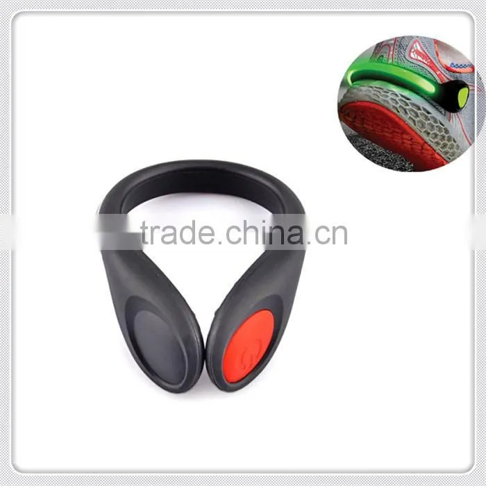sports equipment for shoes silicone decorative led clip light