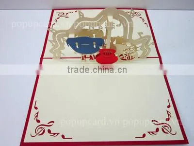 Viet Nam Herd boy greeting pop up card