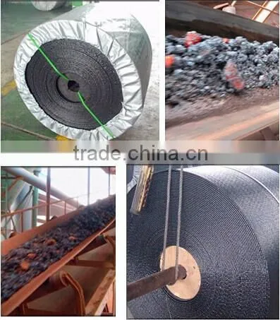 Flame resistant rubber conveyor belt up to ISO, AS, DIN, RMA standards