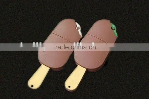 2013 the most popular and high quality chocolate ice cream silicone USB cover in summer