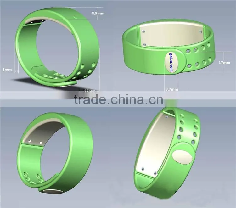 LED pedometer silicone sport smart watch with healthy record