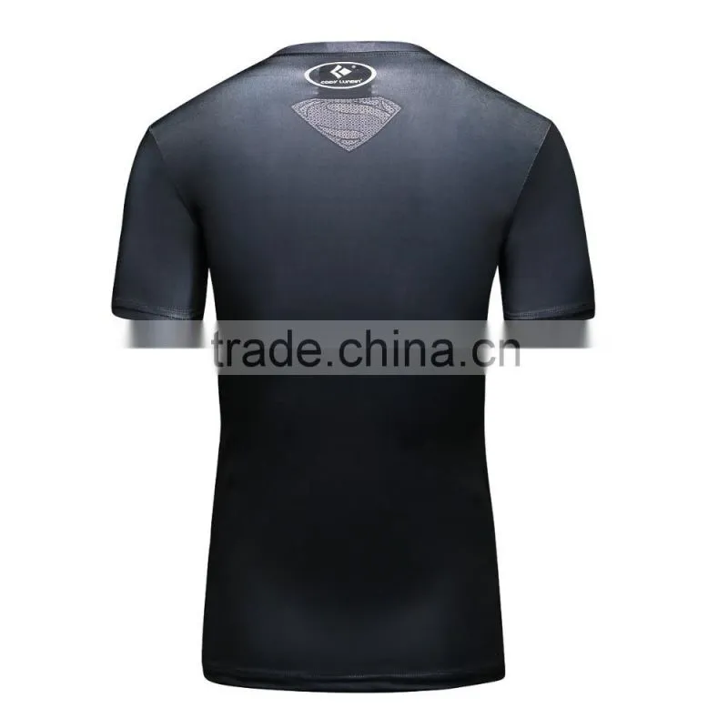 2016 guangzhou casual wear camisetas marvel men superhero compression shirts 3d t shirt sportswear for maler