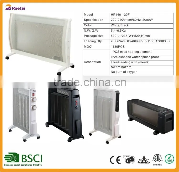 2000W IP24 Waterproof Electric Panel Heater
