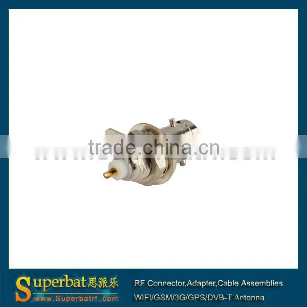 Mini-BNC panel mount Jack with nut bulkhead and solder up