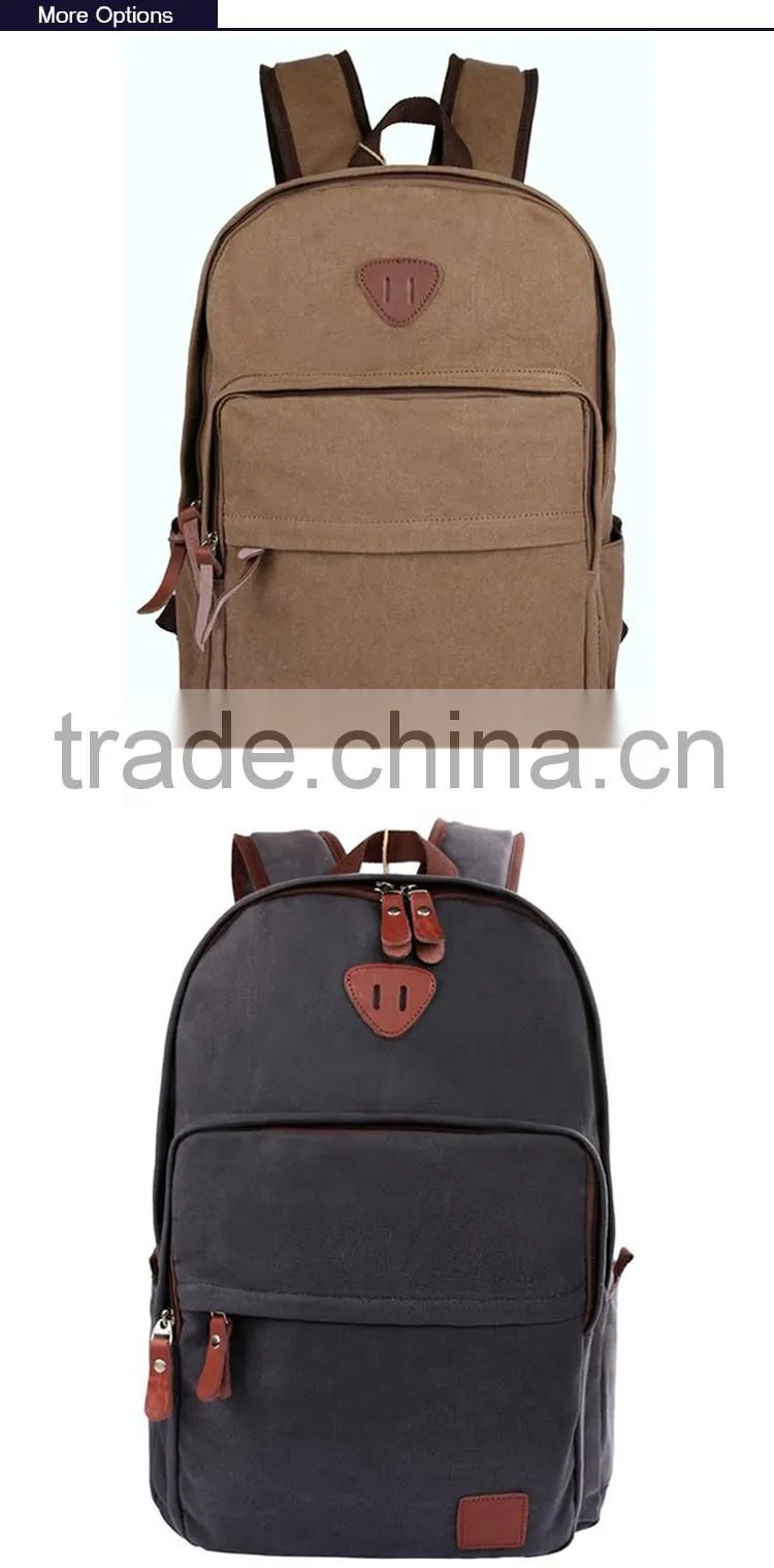 Khaki Canvas Rucksack Backpack New Models