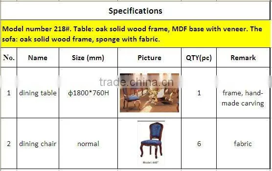 412 Lobby Chair Restaurant Wooden Royal Design Modern Dining Set