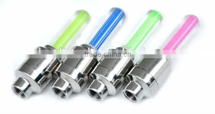 2 PCS colorful LED Flash Tyre Wheel Valve Cap Light for Car Bike bicycle Motorbicycle Wheel Light Tire Light