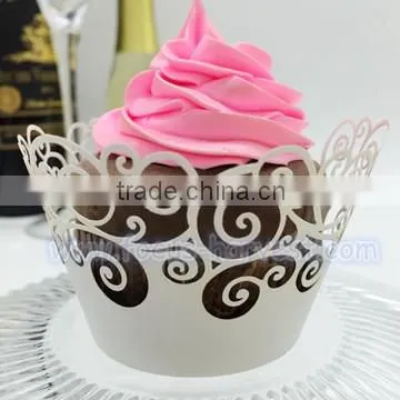 A17 Laser cut cupcake wrapper, paper cupcake wraps muffin cup medium size famous cupcake cake decoration item