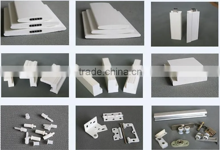 Internal white color white PVC full height shutter