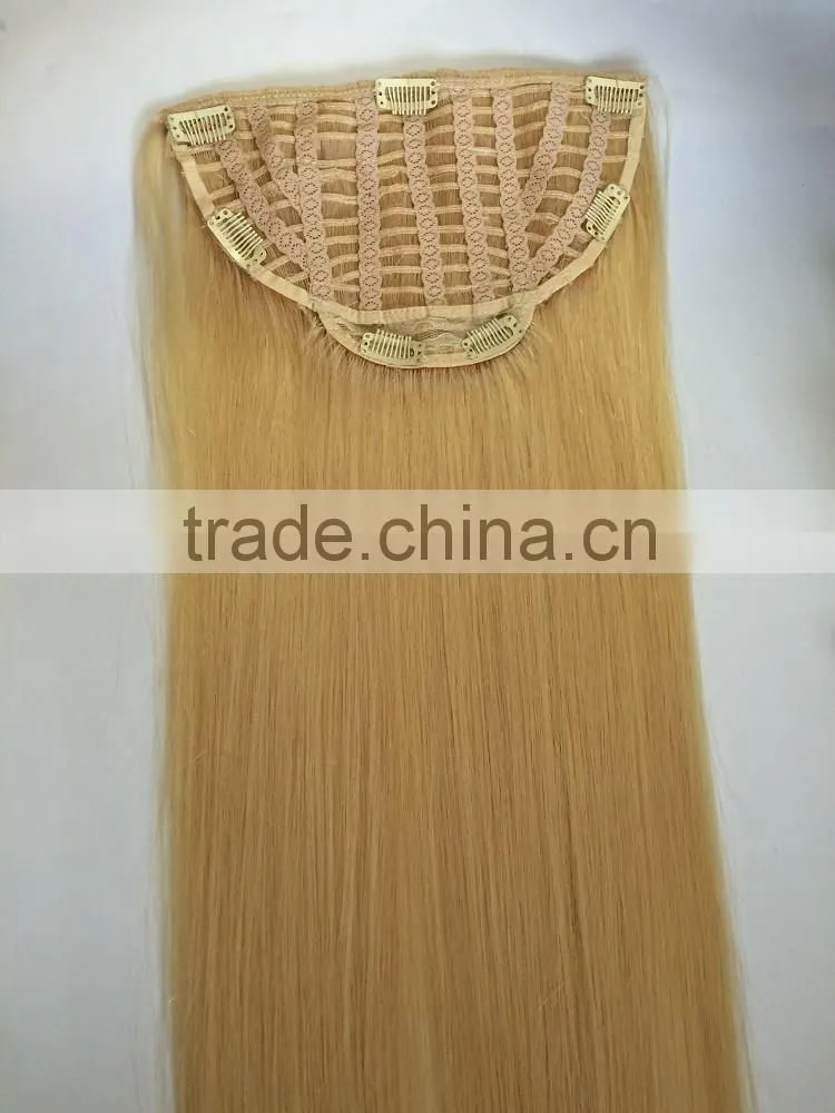 top quality 100% human remy hair one piece clip in human hair extensions