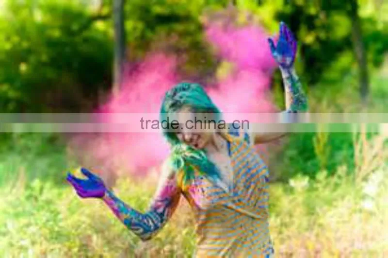 Wholesale cornstarch made color powder, concrete color pigments holi powder, cosmetic organic pigments holi color powder
