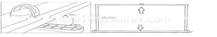 2016 new portable small projection screen mini projector screen