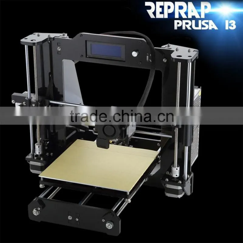 High Quality Precision Reprap Prusa i3 DIY 3d Printer kit (with 1 Roll Filament 8GB SD card,LCD)7 Material size 225*225*200mm