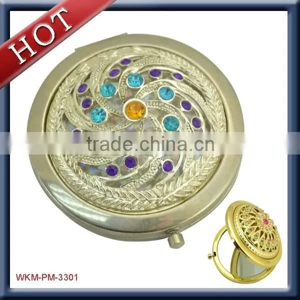 custom metal logo for vintage hand mirror