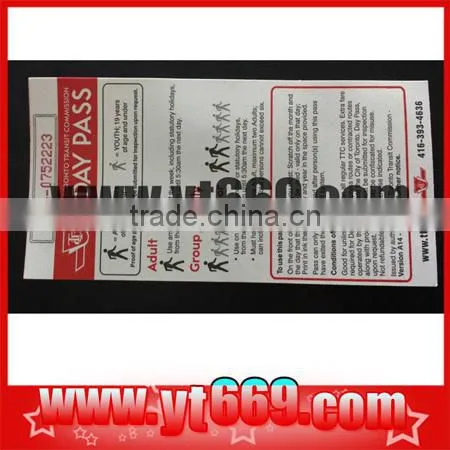 Paper Scratch card