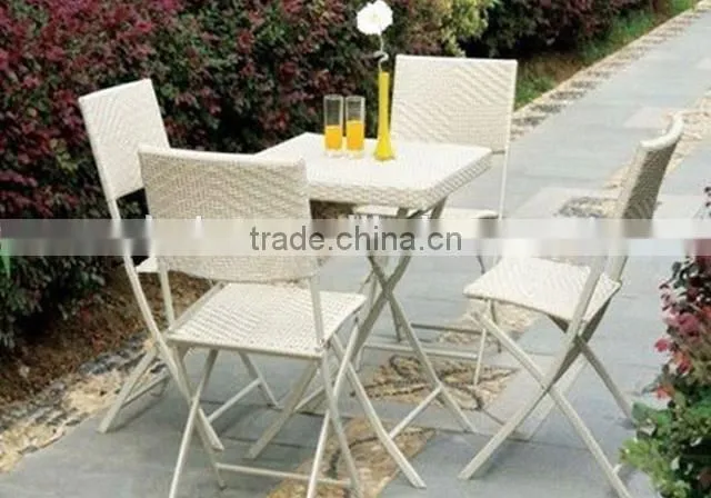 leisure garden pe rattan outdoor folding chair