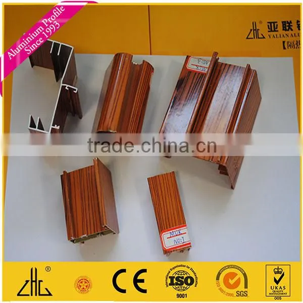 Wow!! white oak coatings aluminium profile,golden oak coating aluminium extrusion,timber aluminium profile price per kg factory