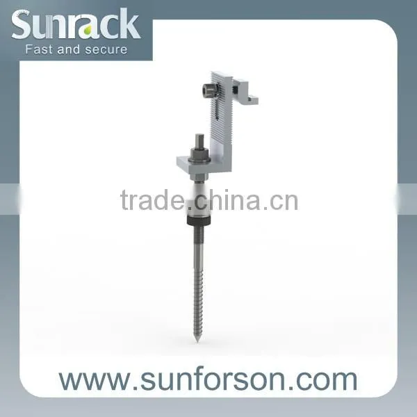 Al6005 /SS304 solar power mount pv module mounting clamps
