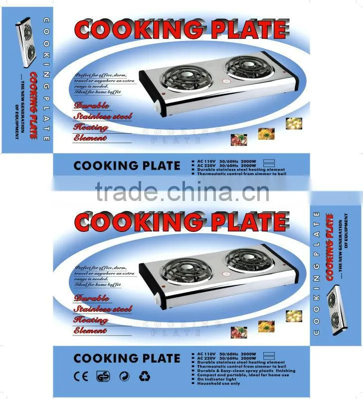 110V 2000W DOUBLE SPIRAL HOT PLATE(TH-03F)