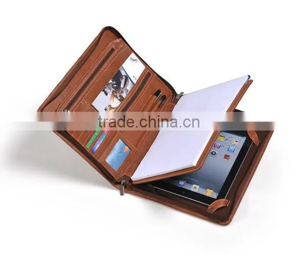 Letter-Size Portfolio With Detachable iPad Holder and Multiangle Viewing
