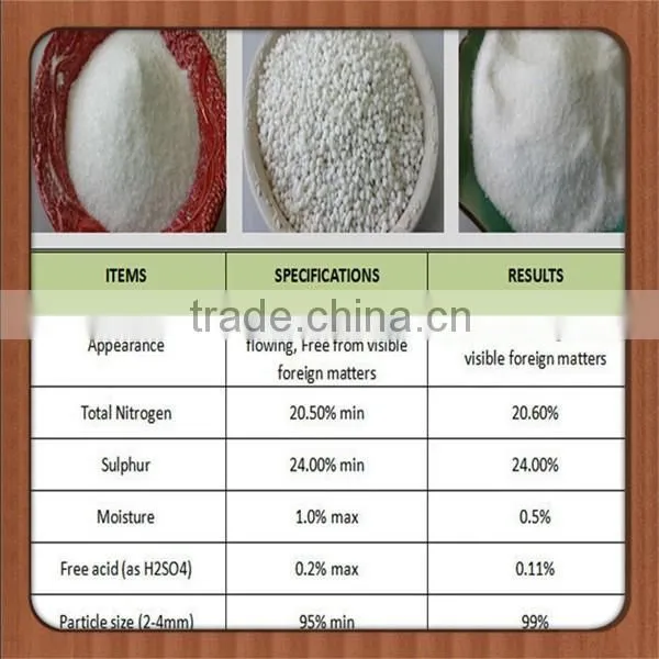 granular fertilizer grade ammonium sulphate