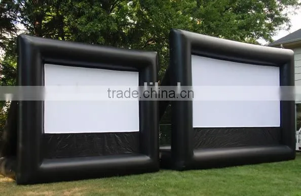 hot sale custom Fashion Outdoor movie screen, popular projector inflatable movie screen for advertising