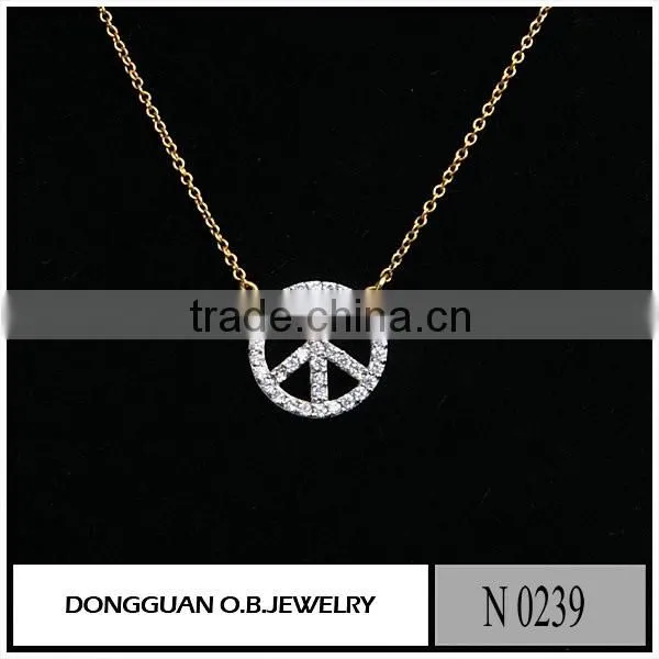 Alibaba Website Custom Big Stone Pendant Design Diamond Jewelry Necklace
