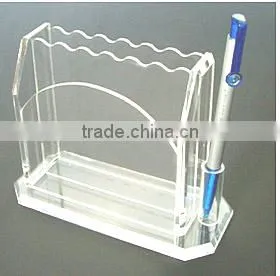 Acrylic material products manufacturer high quality multipurpose pencil box acrylic pen holders plexiglass pen case for