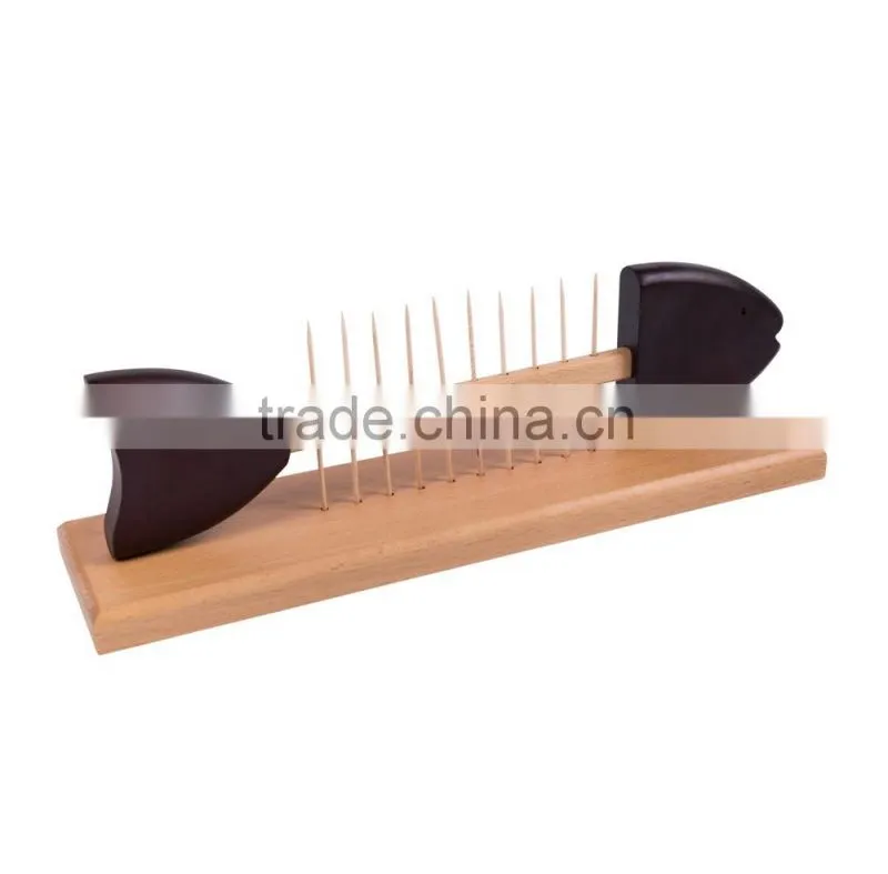 Wooden educational material for montessori toys inset the fish activity