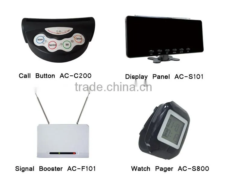 Multi-service Waiter Caller System, Restaurant Table Caller, Waiter Calling Bell