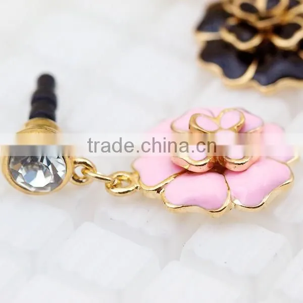 rhinestone dust plug luxurious crown earphone dust,promotion gift A57