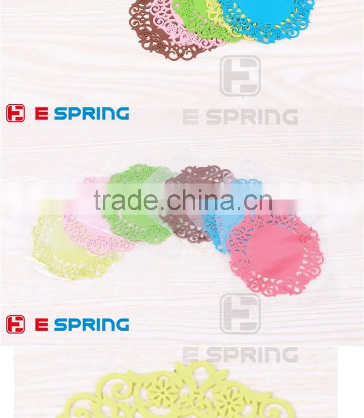 Coffee Cup Mat Eco-friendly Heat resistant Customize LOGO 6 Colors for your choose Silicone Mat
