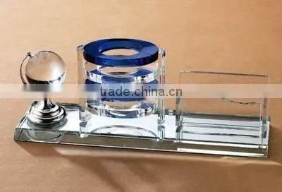Crystal globe office set