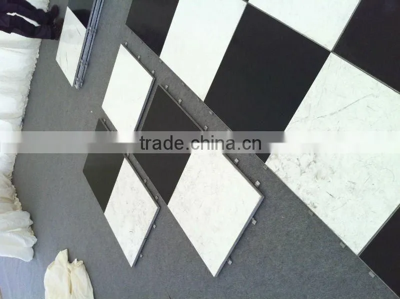 portable event dance floor classical black&white