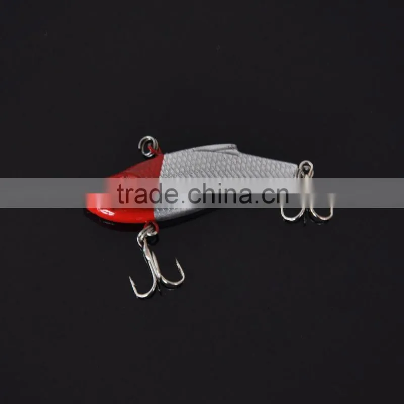 4pcs 4.5g 5cm VIB Vibration Minow Fishing Lure Hard Bait with 2 Treble Hooks Fishing Tackle