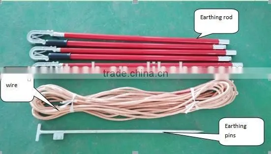Earthing wire, rods, earthing pins/ Cable installation tools