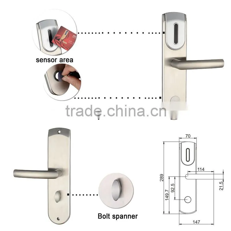 smart hotel card door lock,digital hotel card door lock