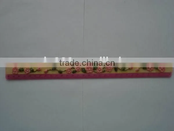 custom novelty 30cm adverstising plastic ruler for promotion