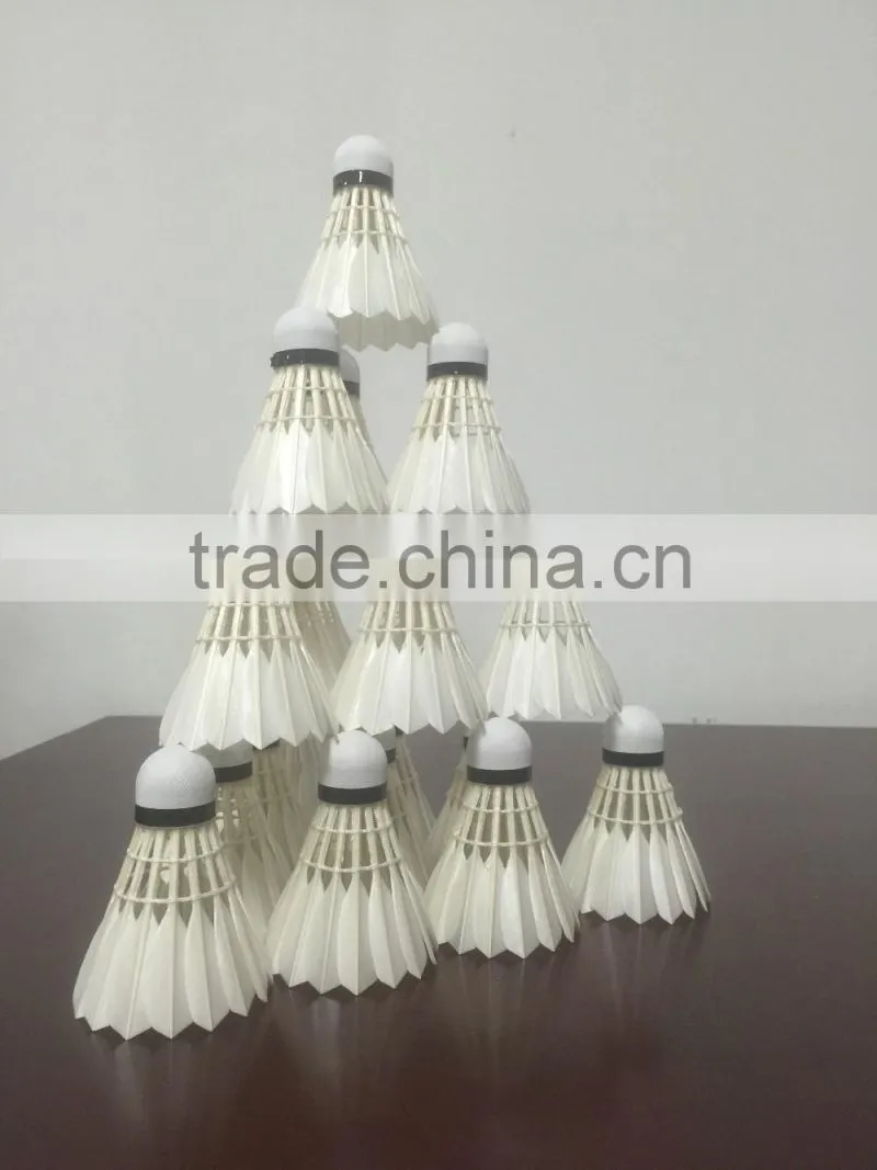 equal to AS 30 Second Class goose feather shuttlecock badminton for tournament and practice