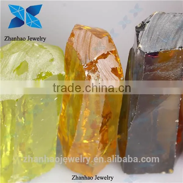 light olive Uncut Raw Gemstones /raw cubic zirconia material stone/african semi precious stones