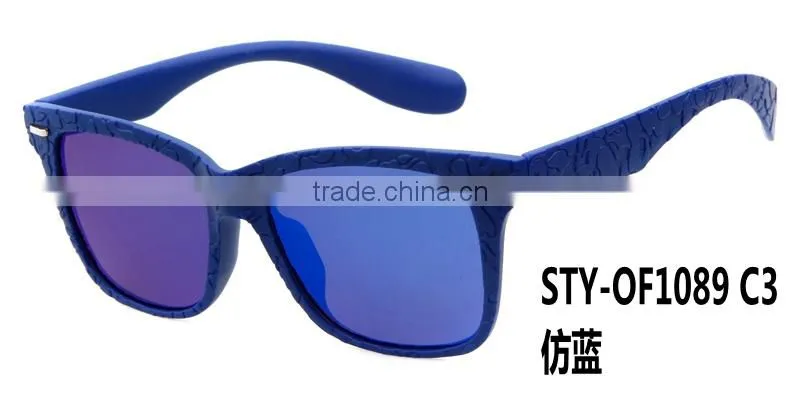 New style super fashion sunglasses brand embossed flower on frame
