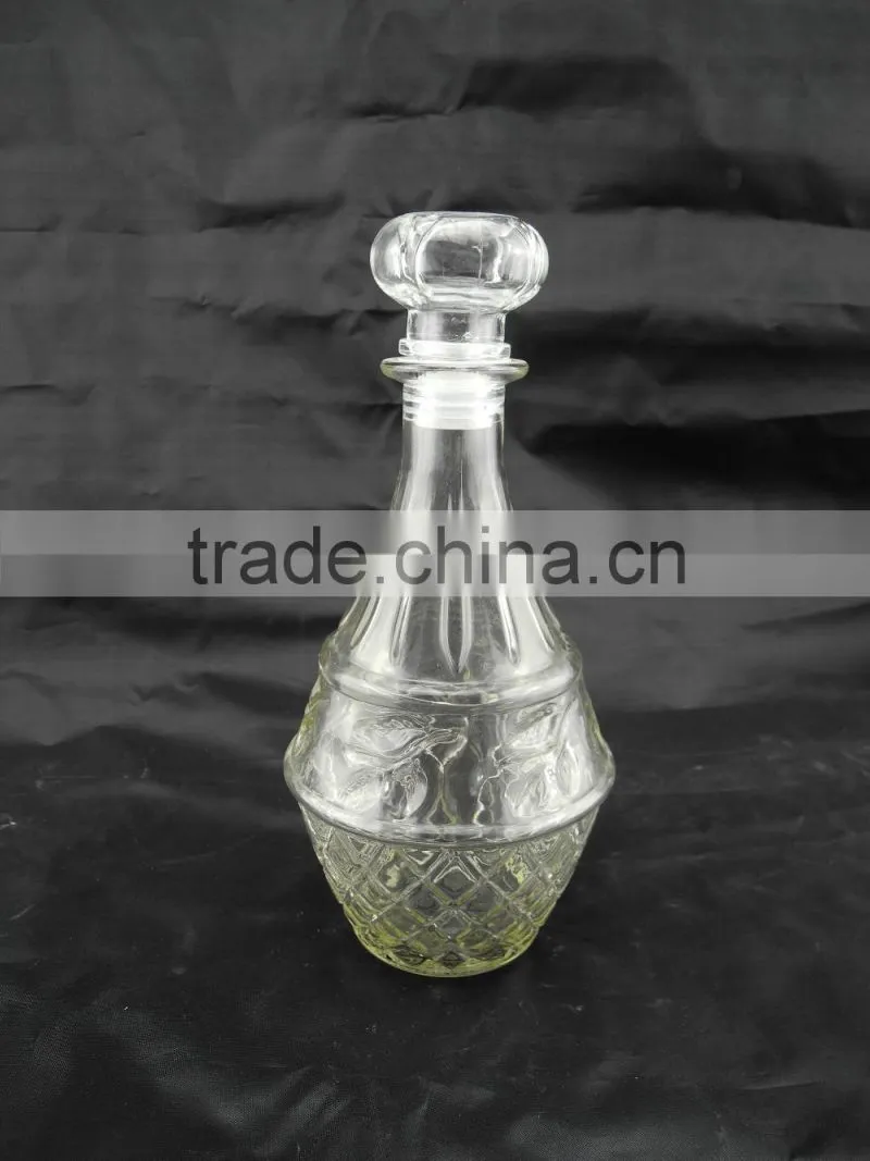 glass liquor bottle