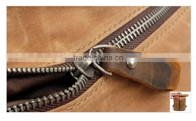 Oem custom design leather backpack bag outdoor backpack grey