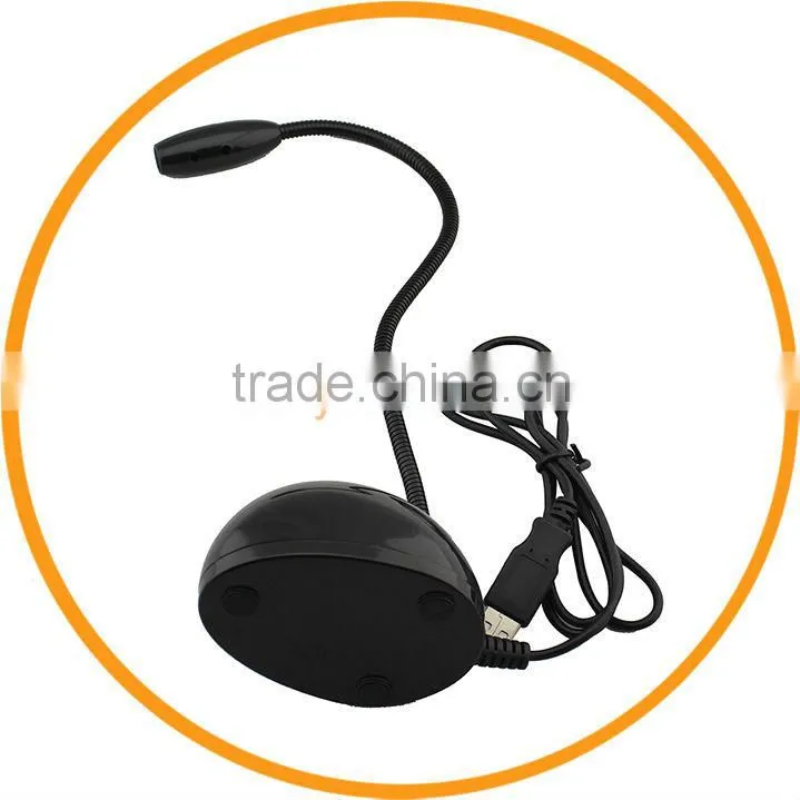 Flexible USB 2.0 Recording Mic Microphone for Desktop Laptop PC Computer Black from dailyetech